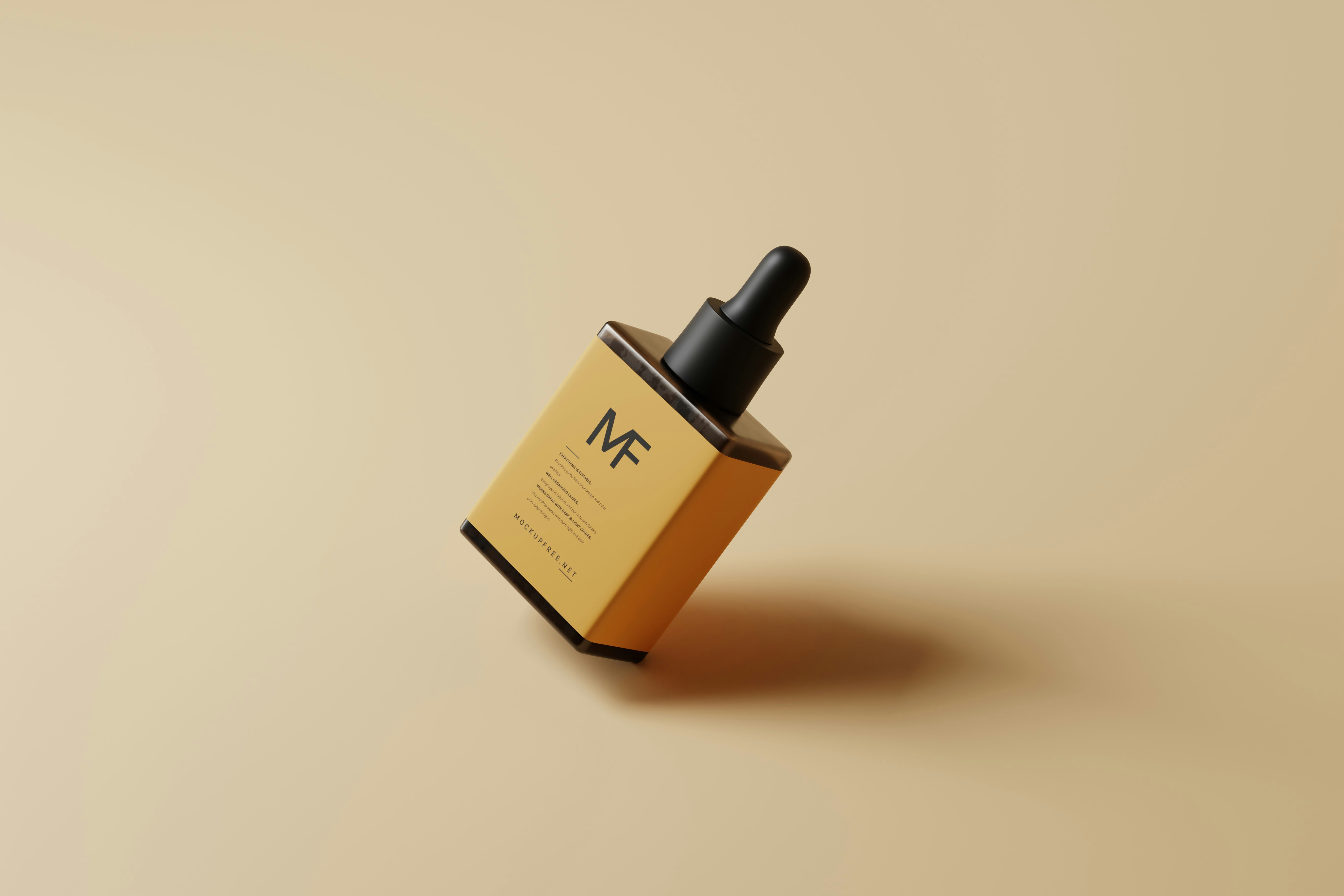 Square dropper bottle