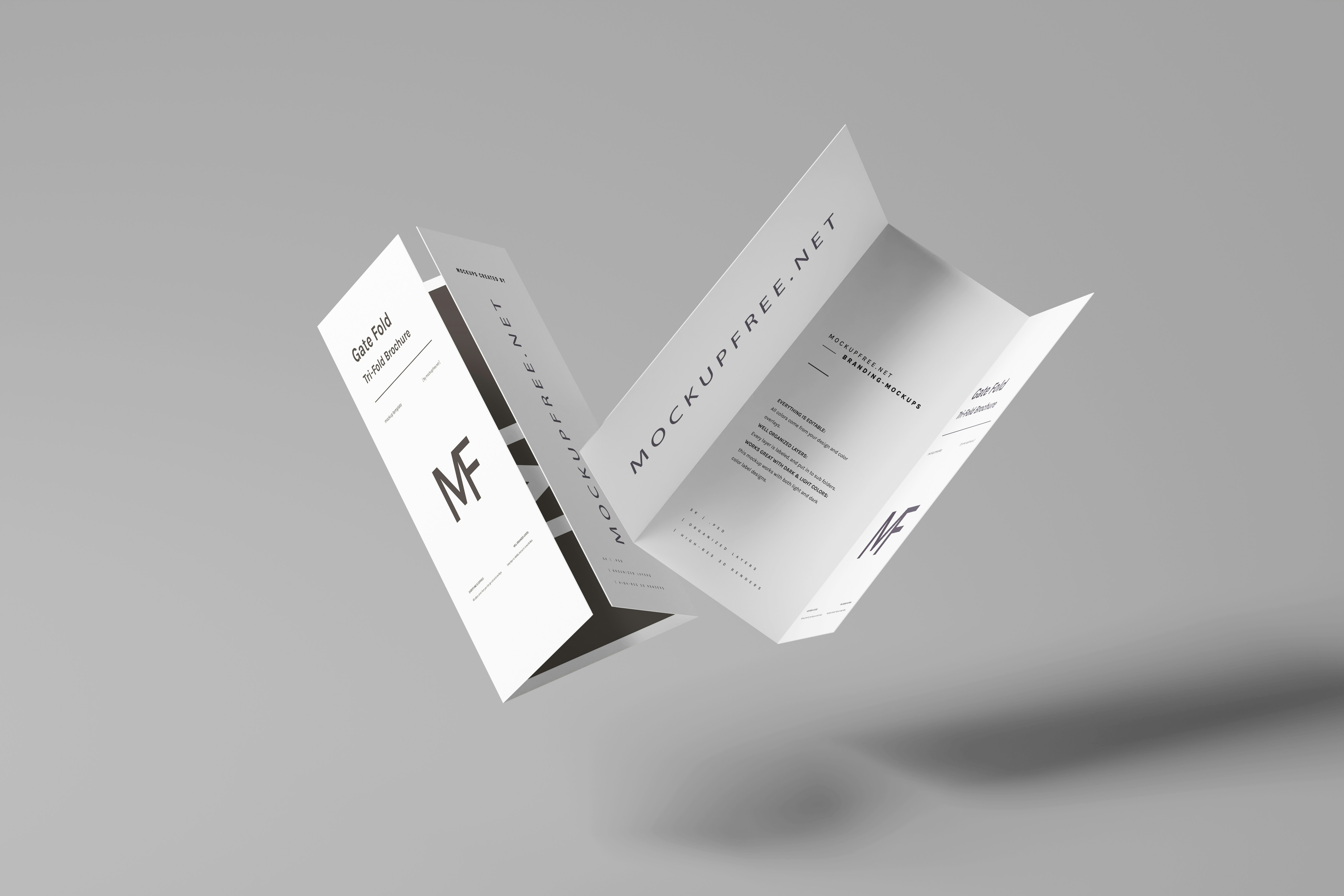 Tri-folding paper